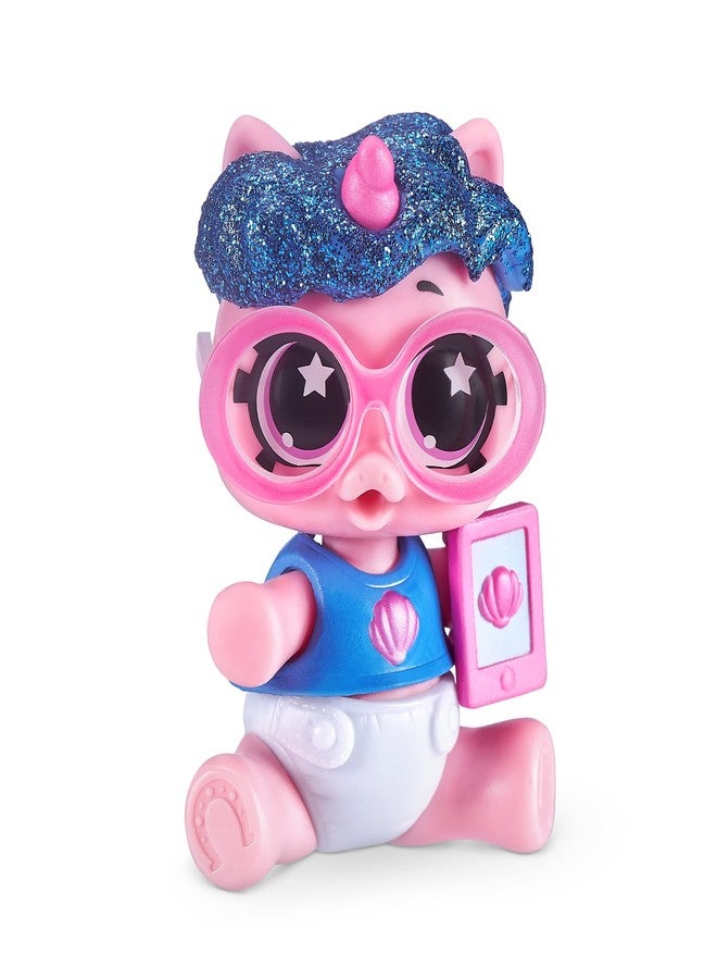 5 Surprise Unicorn Squad Series 5 - Newborn Unicorn Squad by ZURU (2 Pack) Exclusive and Mystery Collectibles Toys White/Light Blue - Image 4